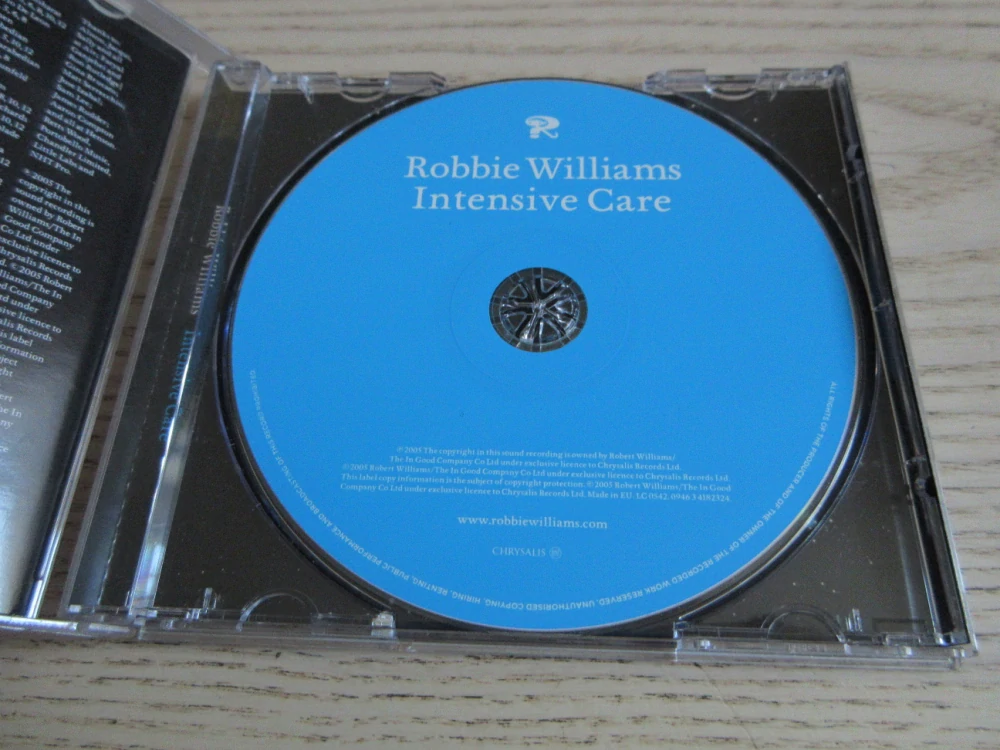 INTENSIVE CARE, ROBBIE WILLIAMS, CD HUDBA