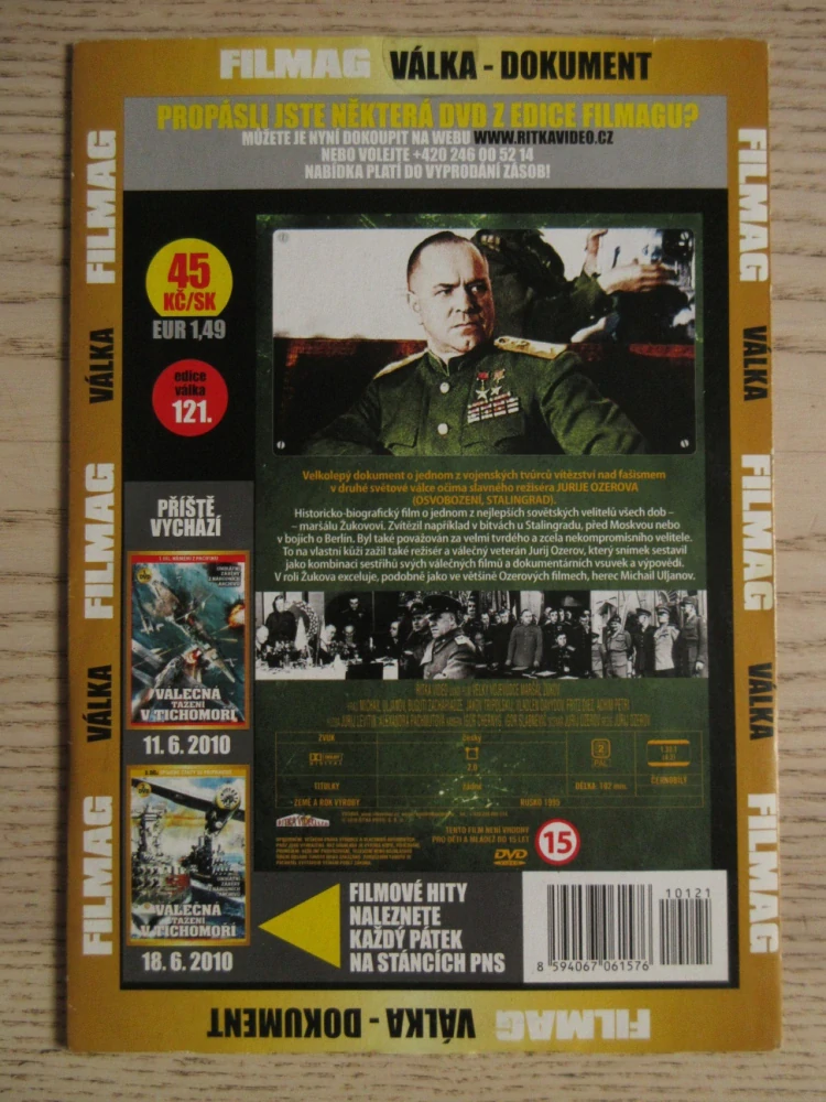 VELKÝ VOJEVŮDCE MARŠÁL ŽUKOV, VÁLKA, DVD FILM DOKUMENT