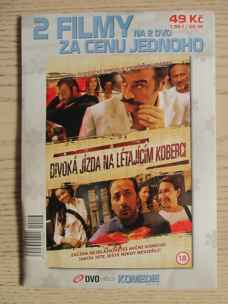 DIVOKÁ JÍZDA NA LÉTAJÍCÍM KOBERCI, JEDINÁ DLOUHÁ NOC, J. SEDA, P. RODRIQUEZ, DVD FILM