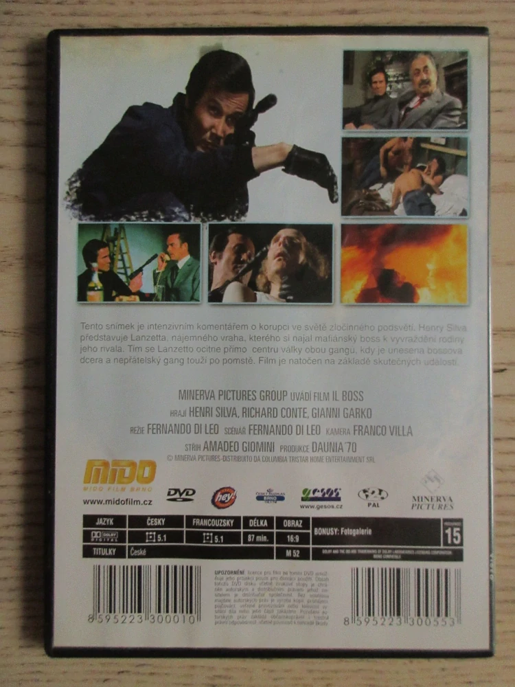 IL BOSS - SMRT NA ZAKÁZKU, H. SILVA, R. CONTE, G. GARKO, DVD FILM