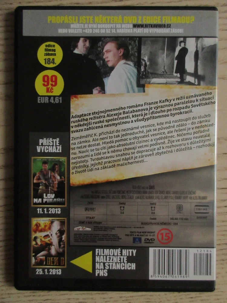 ZÁMEK, N. STOCKIJ, S. PISMIČENKO, DVD FILM