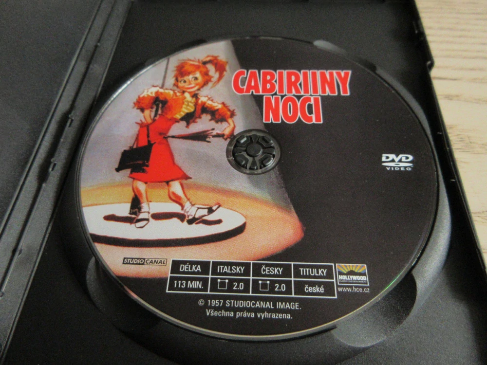 CABRIINY NOCI, FELLINI, GB OBAL, ČESKÁ VERZE, DVD FILM