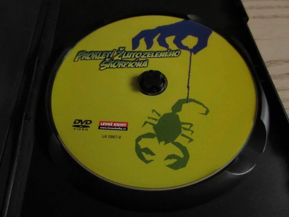PROKLETÍ ŽLUTOZELENÉHO ŠKORPIÓNA, W. ALLEN, D. AYKROYD, H. HUNT, DVD FILM
