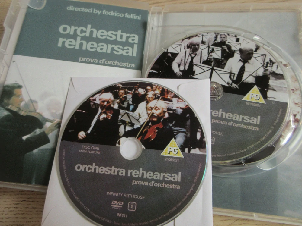 ZKOUŠKA ORCHESTRU, FELLINI, GB OBAL, ČESKÁ VERZE, 3XDVD FILM
