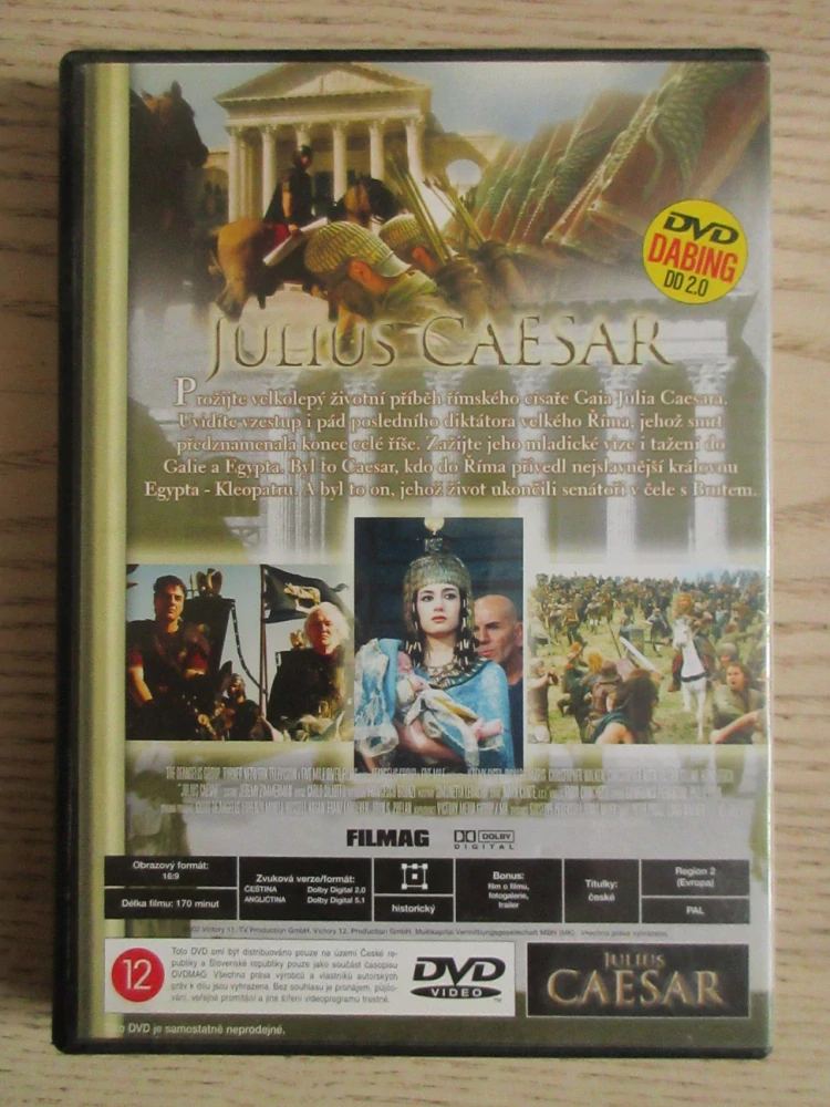 JULIUS CAESAR, R. HARRIS, CH. WALKEN, J. SISTO, DVD FILM