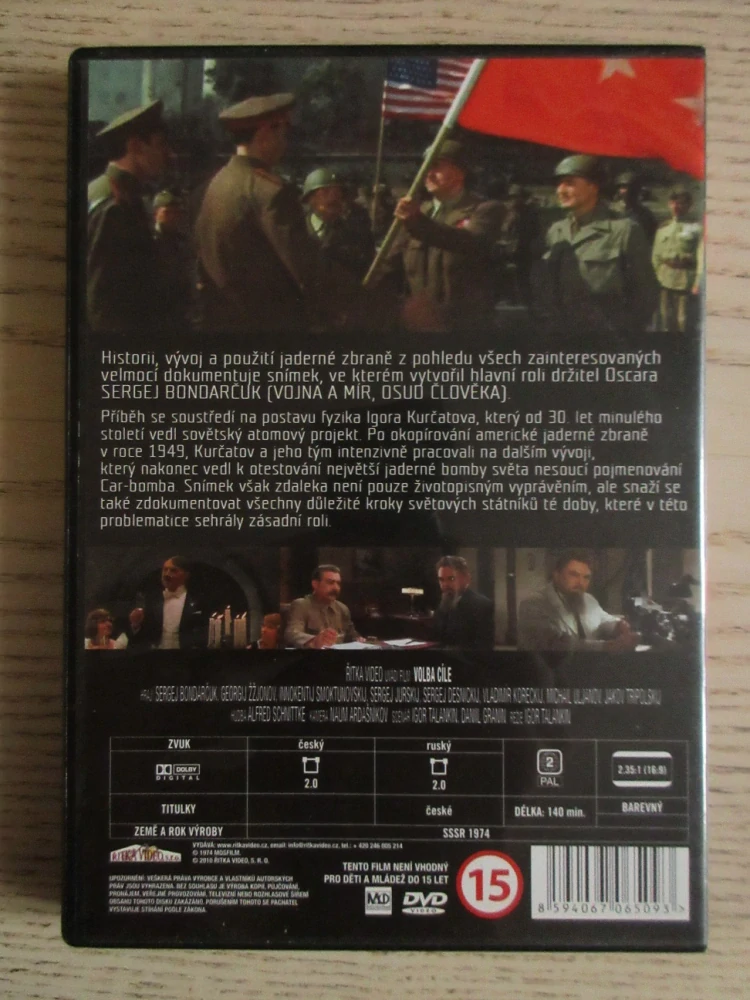 VOLBA CÍLE, S. BONDARČUK, G. ŽŽJONOV, DVD FILM