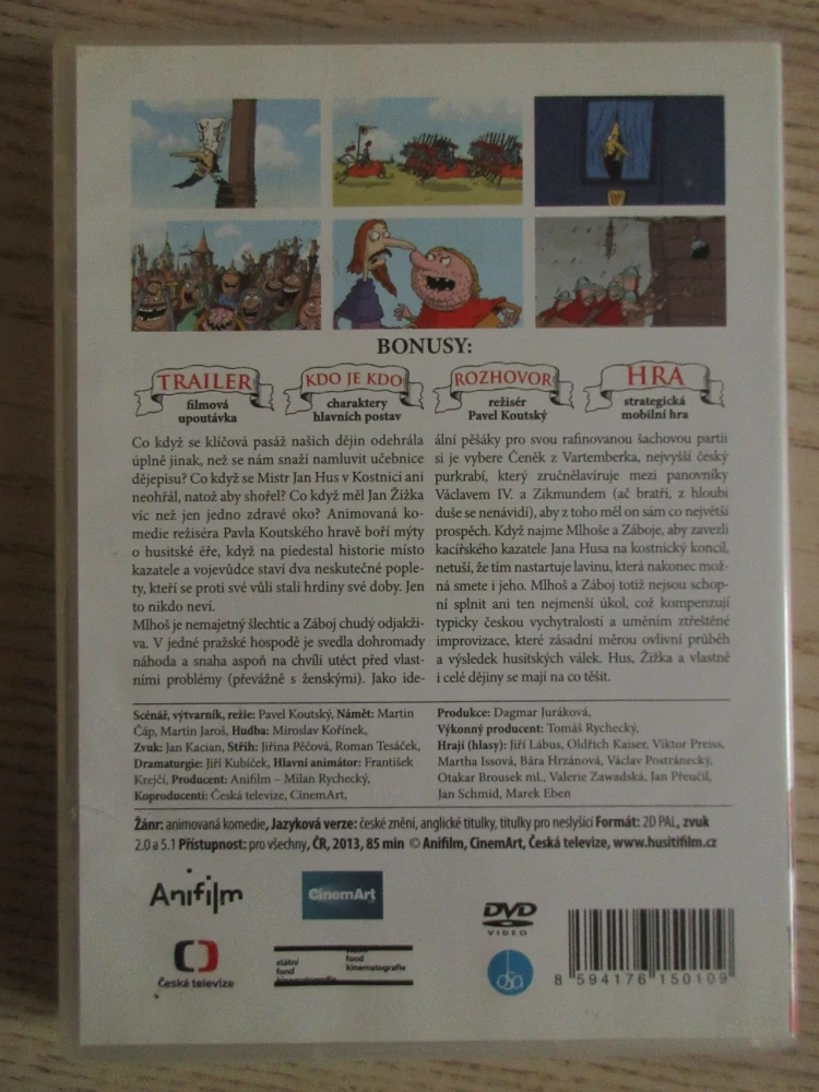HUSITI, RODINNÁ KOMEDIE, KTERÁ MĚNÍ DĚJINY, DVD FILM ČR