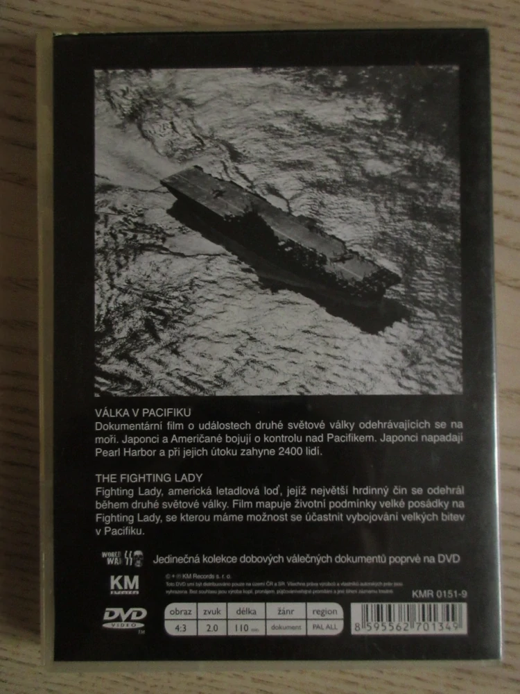 VÁLKA V PACIFIKU, DVD FILM