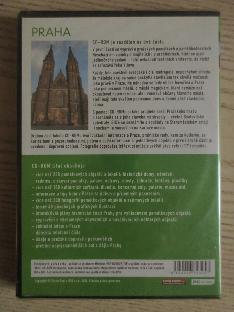 PRAHA, MAGICKÉ MĚSTO VE STŘEDU EVROPY, CD-ROM