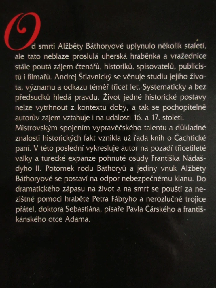 VIVAT ČACHTICKÁ PANÍ!, ANDREJ ŠTIAVNICKÝ, **an