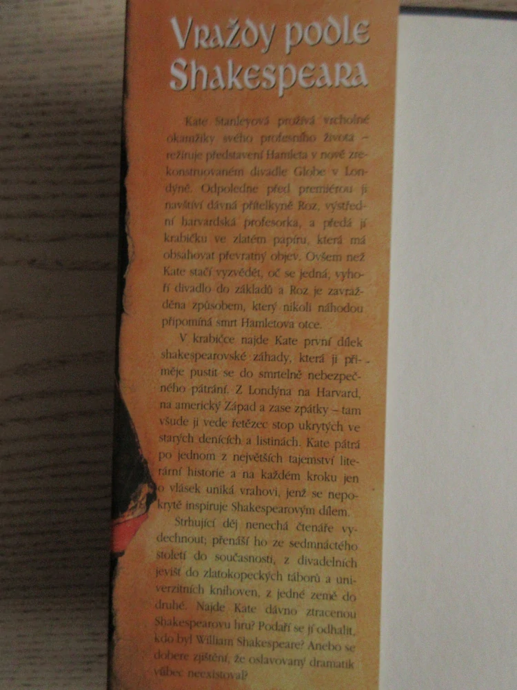 VRAŽDY PODLE SHAKESPEARE, JENNIFER LEE CARRELL, **an