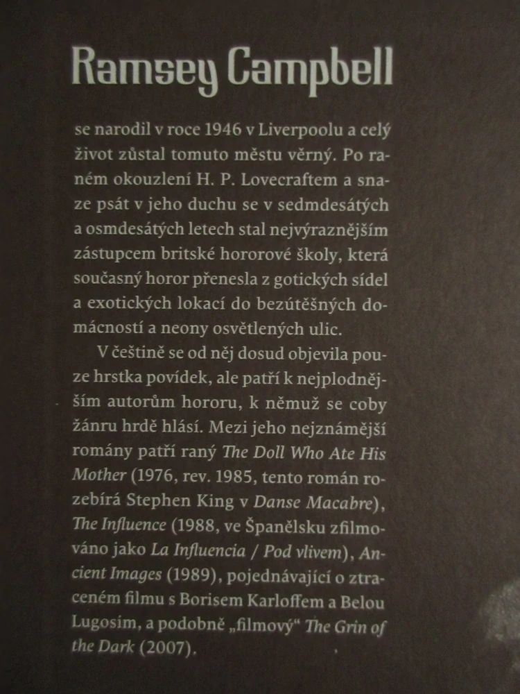 DĚSIVÉ DŮSLEDKY, RAMSEY CAMPBELL, **an