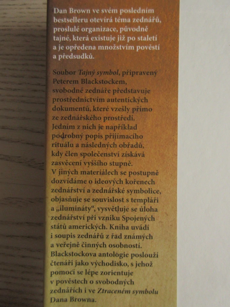 TAJNÝ SYMBOL, PETER BLACKSTOCK, **an