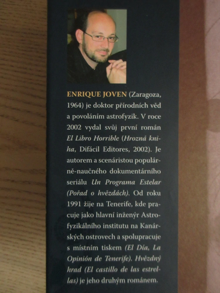 HVĚZDNÝ HRAD, KNIHA O BOHU A ASTRONOMII, ENRIQUE JOVEN, **an