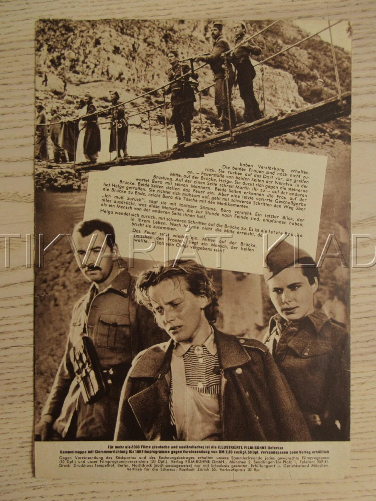 DIE LETZTE BRÜCKE, M. SCHELL, B. WICKI, BIO PROGRAM Č. 2268