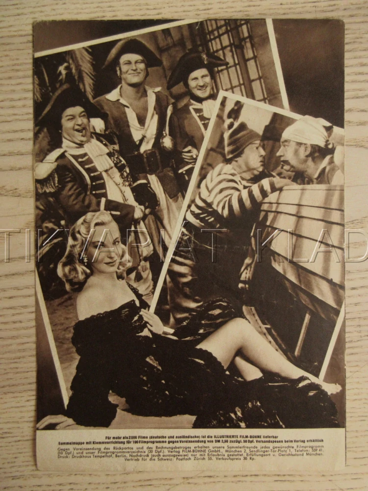 PIRATEN WIDER WILLEN, ABBOTT AND COSTELLO MEET CAPTAIN KIDD, B. ABBOTT, L. COSTELLO, CH. LAUGHTON, BIO PROGRAM Č. 2276