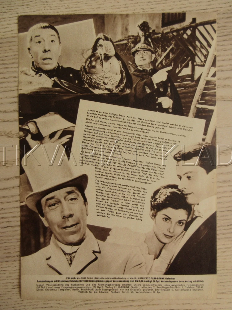 MAM'ZELLE NITOUCHE, FERNANDEL, P. ANGELI, BIO PROGRAM Č. 2339