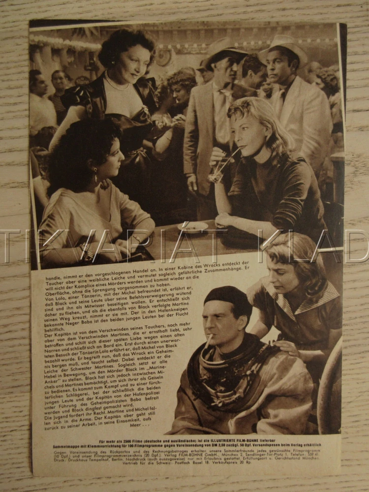 LE PORT DU DÉSIR, J. GABIN, H. VIDAL, A. DEBAR, BIO PROGRAM Č. 2830