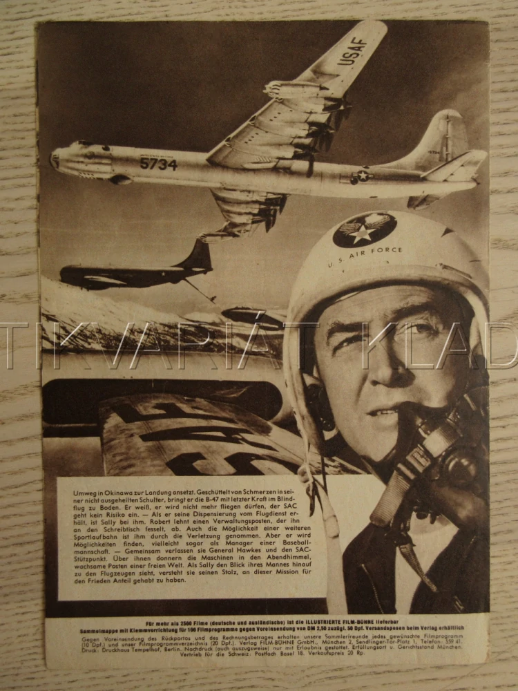 STRATEGIC AIR COMMAND, J. STEWART, J. ALLYSON, F. LOVEJOY, BIO PROGRAM Č. 2967