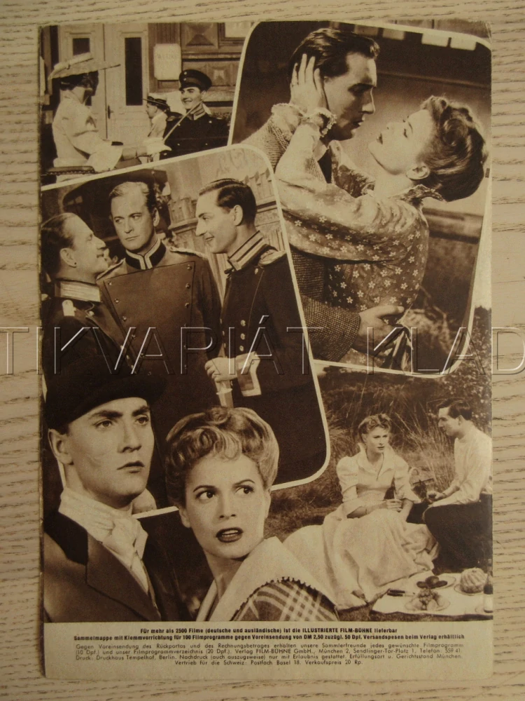 MEINES VATERS PFERDE, 1. TEIL: LENA UND NICOLINE, C. JÜRGENS, E. BARTOK, A. KAPLAN, BIO PROGRAM Č. 3245