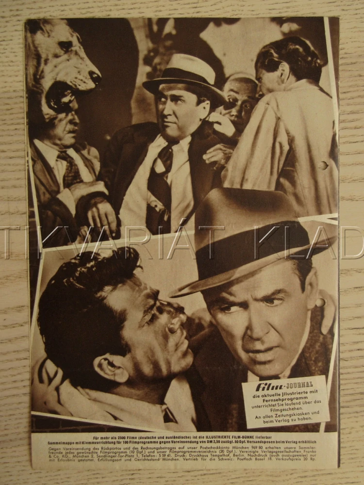 MUŽ, KTERÝ VĚDĚL PŘÍLIŠ MNOHO, J. STEWART, D. DAY, D. GÉLIN, BIO PROGRAM Č. 3476