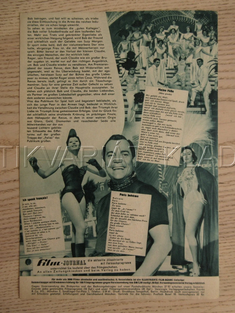 FOLIES-BERGÈRE, E. CONSTANTINE, N. GRAY, Y. ROBERT, BIO PROGRAM Č. 3700