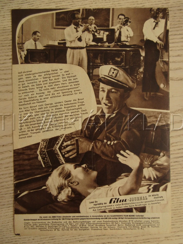Z NÓBL SPOLEČNOSTI, B. CROSBY, G. KELLY, F. SINATRA, BIO PROGRAM Č. 3708