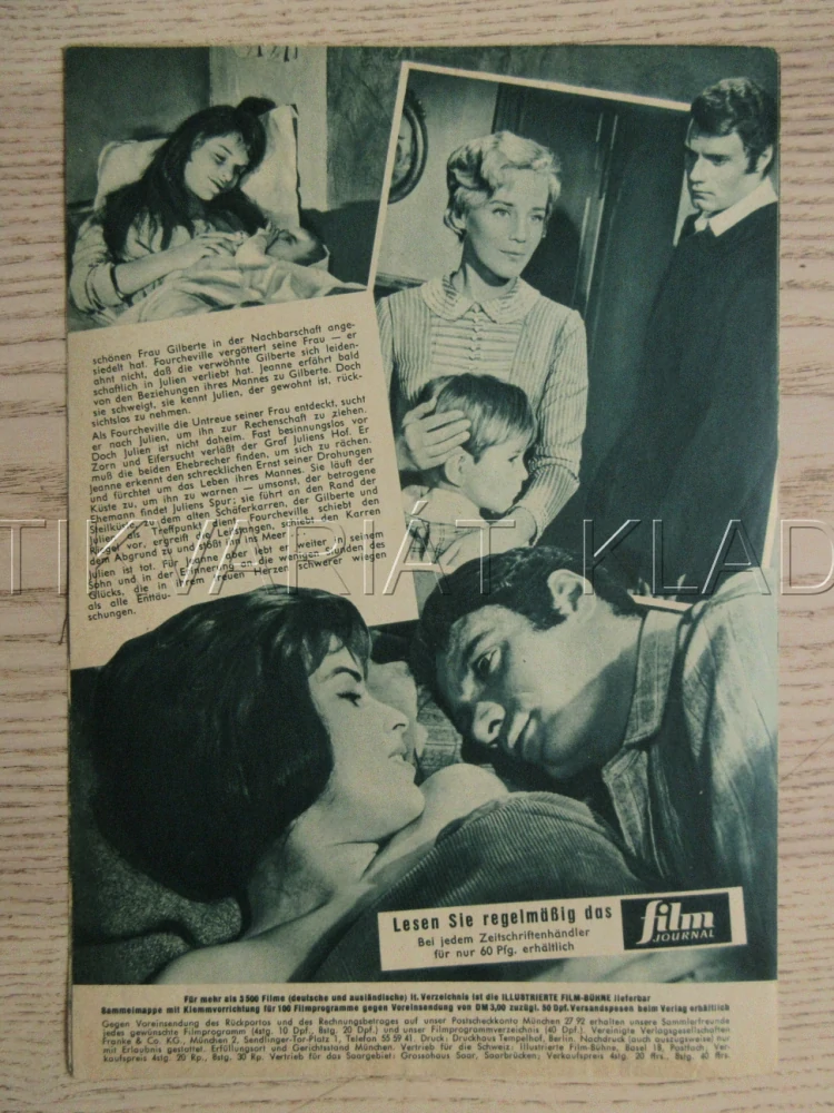 LÁSKA BEZ PŘEDSUDKŮ, M. SCHELL, CH. MARQUAND, I. DESNY, BIO PROGRAM Č. 4410