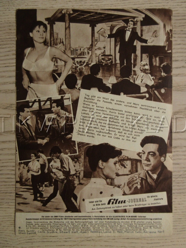 SEVEN HILLS OF ROME, M. LANZA, R. RASCEL, M. ALLASIO, BIO PROGRAM Č. 4511