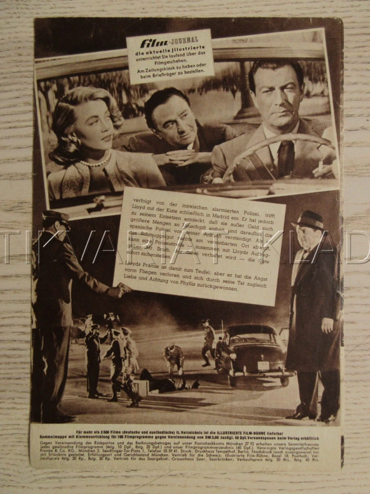 TIP ON A DEAD JOCKEY, R. TAYLOR, D. MALONE, J. LORD, BIO PROGRAM Č. 4550