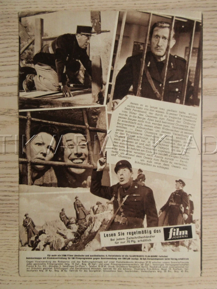 ZÁKON JE ZÁKON, FERNANDEL, TOTO, A. DINAN, BIO PROGRAM Č. 4613