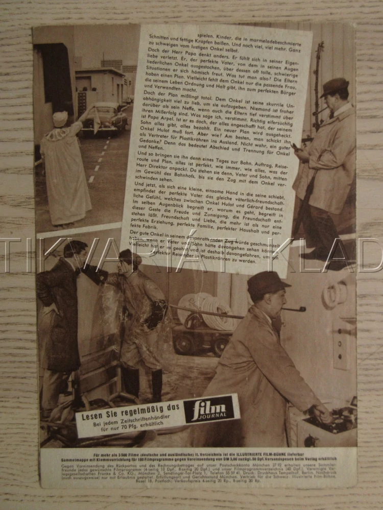 MŮJ STRÝČEK, J. P. ZOLA, A. BÉCOURT, J. TATI, BIO PROGRAM Č. 4783