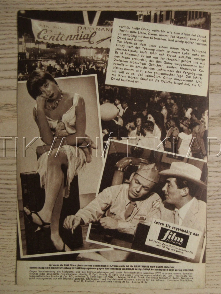 SOME CAME RUNNING, F. SINATRA, D. MARTIN, S. MACLAINE, BIO PROGRAM Č. 4952