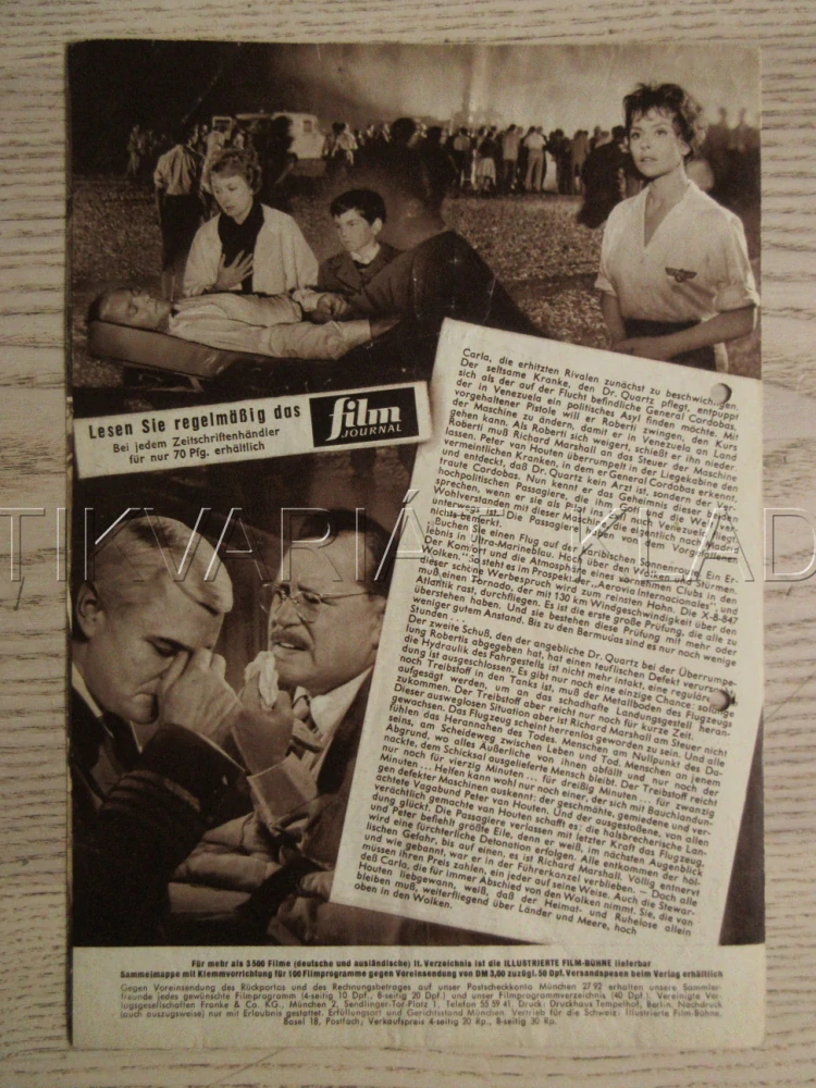 ABSCHIED VON DEN WOLKEN, O. W. FISCHER, S. ZIEMANN, P. V. EYCK, BIO PROGRAM Č. 5046