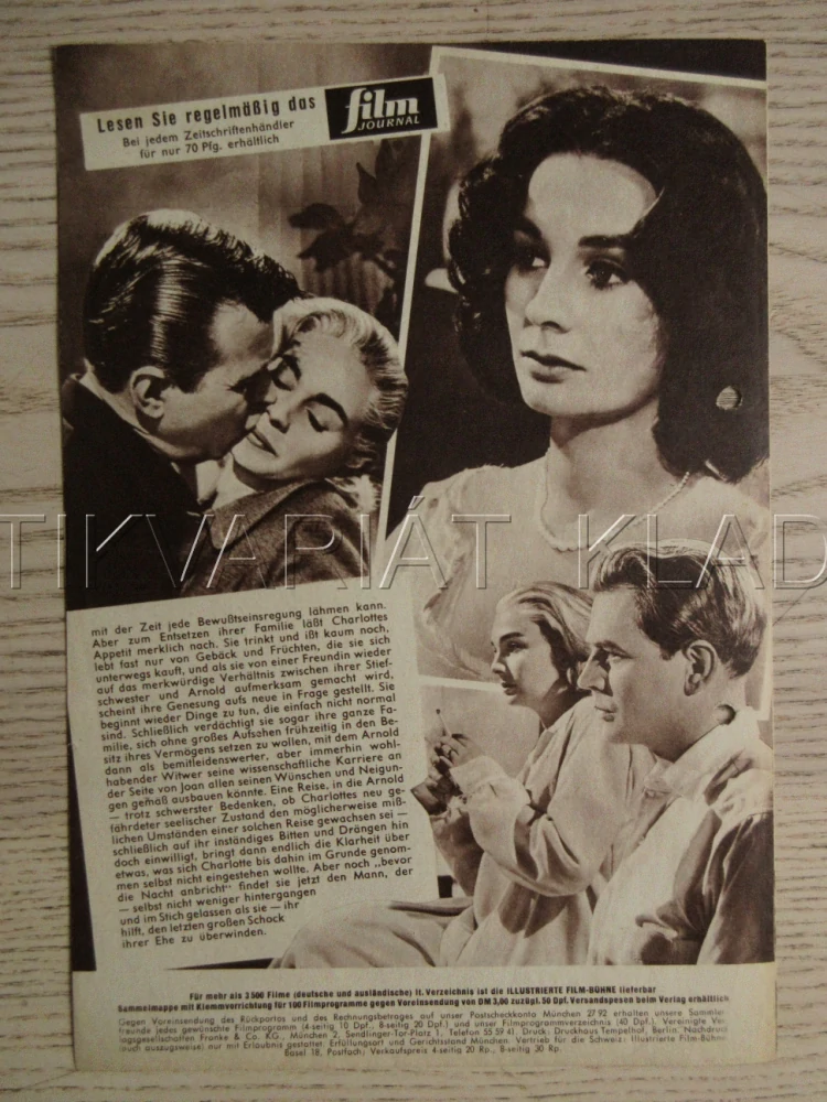 HOME BEFORE DARK, J. SIMMONS, D. O'HERLIHY, R. FLEMING, BIO PROGRAM Č. 5059