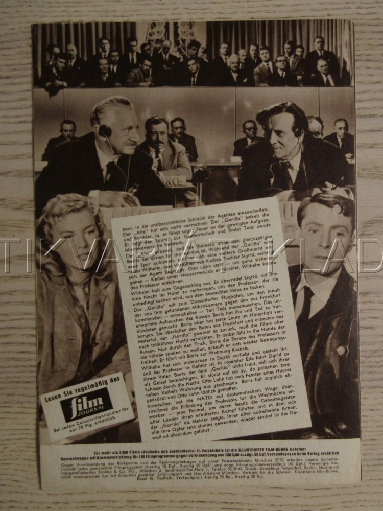 LA VALSE DU GORILLE, R. HANIN, CH. VANEL, W. PREISS, BIO PROGRAM Č. 5062