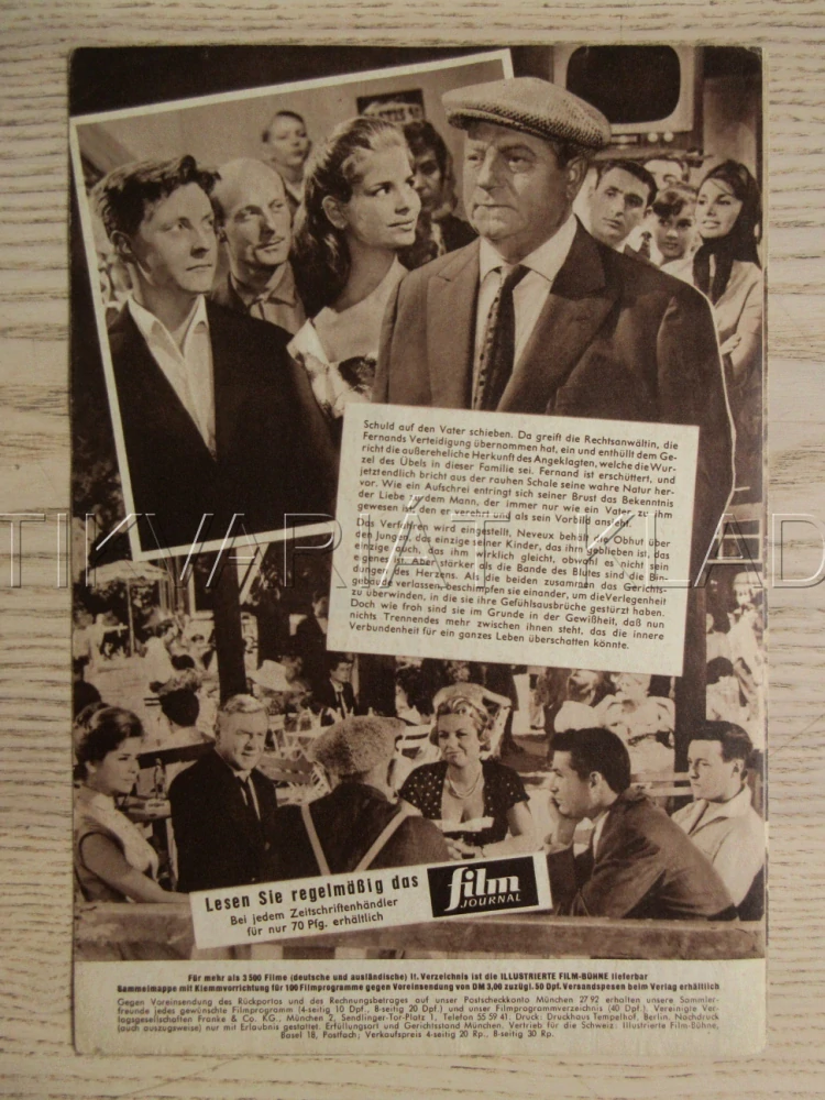 LUČNÍ ULICE, J. GABIN, C. BRASSEUR, G. GOBIN, BIO PROGRAM Č. 5208