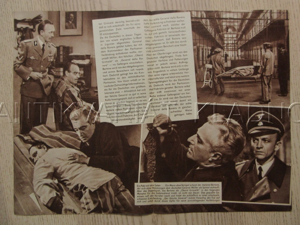 GENERÁL DELLA ROVERE, V. DE SICA, H. MESSEMER, R. ROSSELLINI, BIO PROGRAM Č. 05232