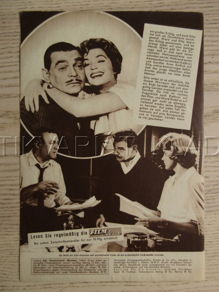 BUT NOT FOR ME, C. GABLE, C. BAKER, L. PALMER, BIO PROGRAM Č. 5404
