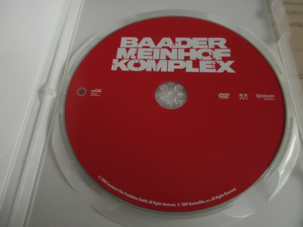 THE BAADER MEINHOF COMPLEX, M. GEDECK, M. BLEIBTREU, J. WOKALEK, GB OBAL, DVD FILM