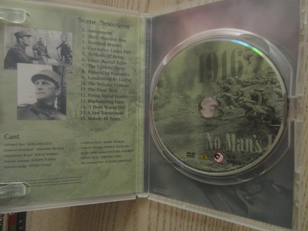 PATHS OF GLORY, K. DOUGLAS, GB OBAL, DVD FILM