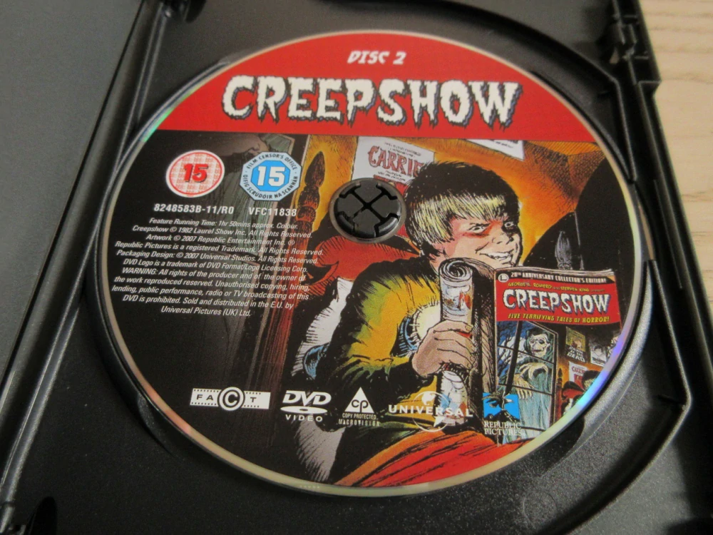 CREEPSHOW, S. KING, G. A. ROMERO, GB OBAL, 2X DVD FILM