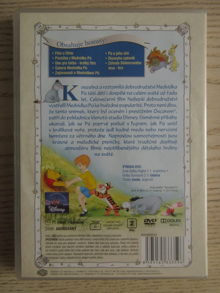 MEDVÍDEK PÚ, NEJLEPŠÍ DOBRODRUŽSTVÍ, DVD FILM
