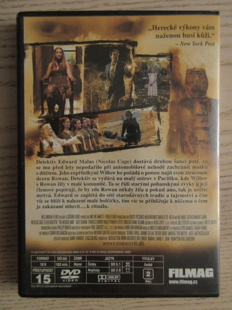 RITUÁL, N. CAGE, DVD FILM