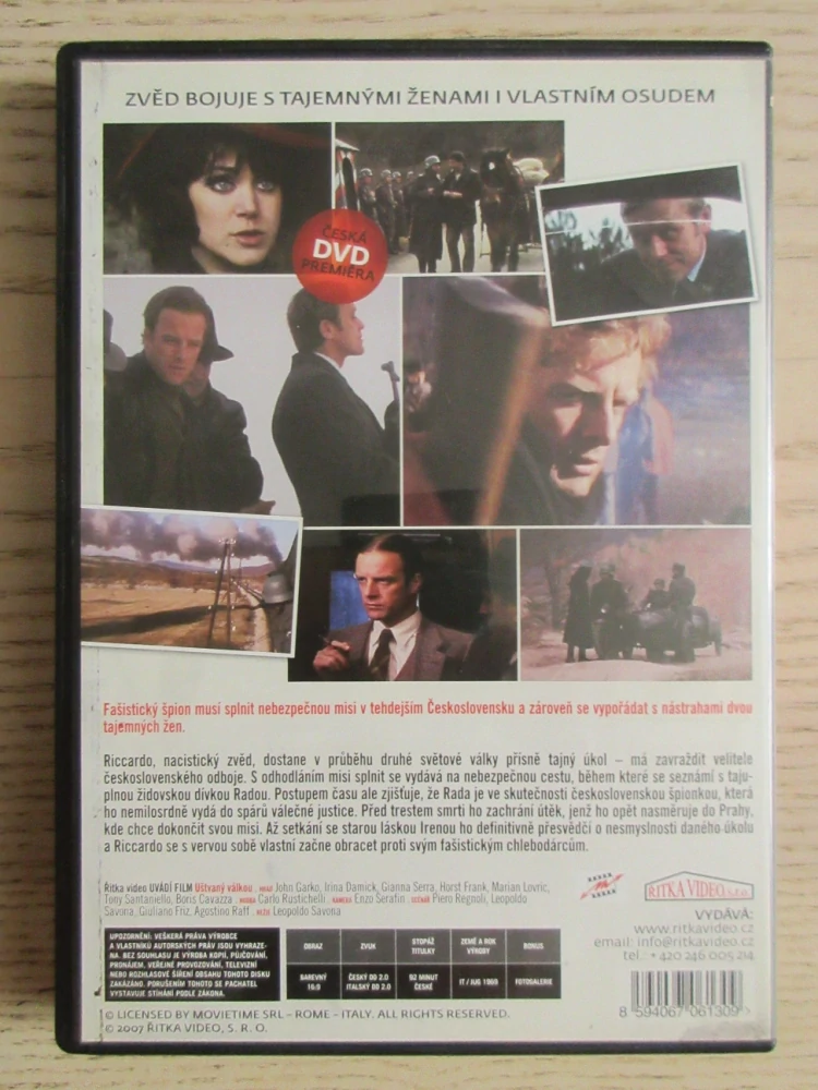 UŠTVANÝ VÁLKOU, J. GARKO, I. DAMICK, DVD FILM