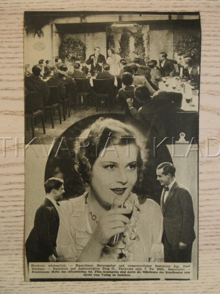 DĚVČÁTKO NA VDÁVÁNÍ, R: V. THIELE, R. MÜLLEROVÁ, H. THIMIG, W. GRILL, NĚMECKY, BIO PROGRAM ZŠ Č. 80, 1932