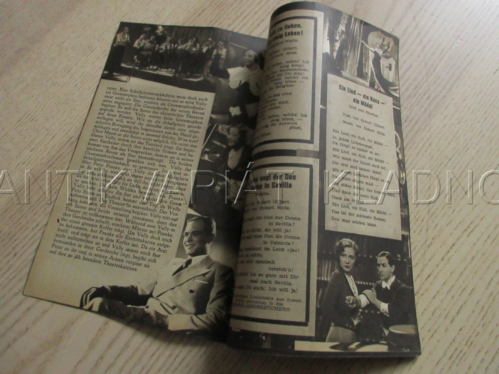 JEN ZPĚV, RTY A DĚVČE, R: G. V. BOLVARY, G. FRÖHLICH, M. EGGERTH, P. MORGAN, NĚMECKY, BIO PROGRAM ZŠ Č. 84, 1932
