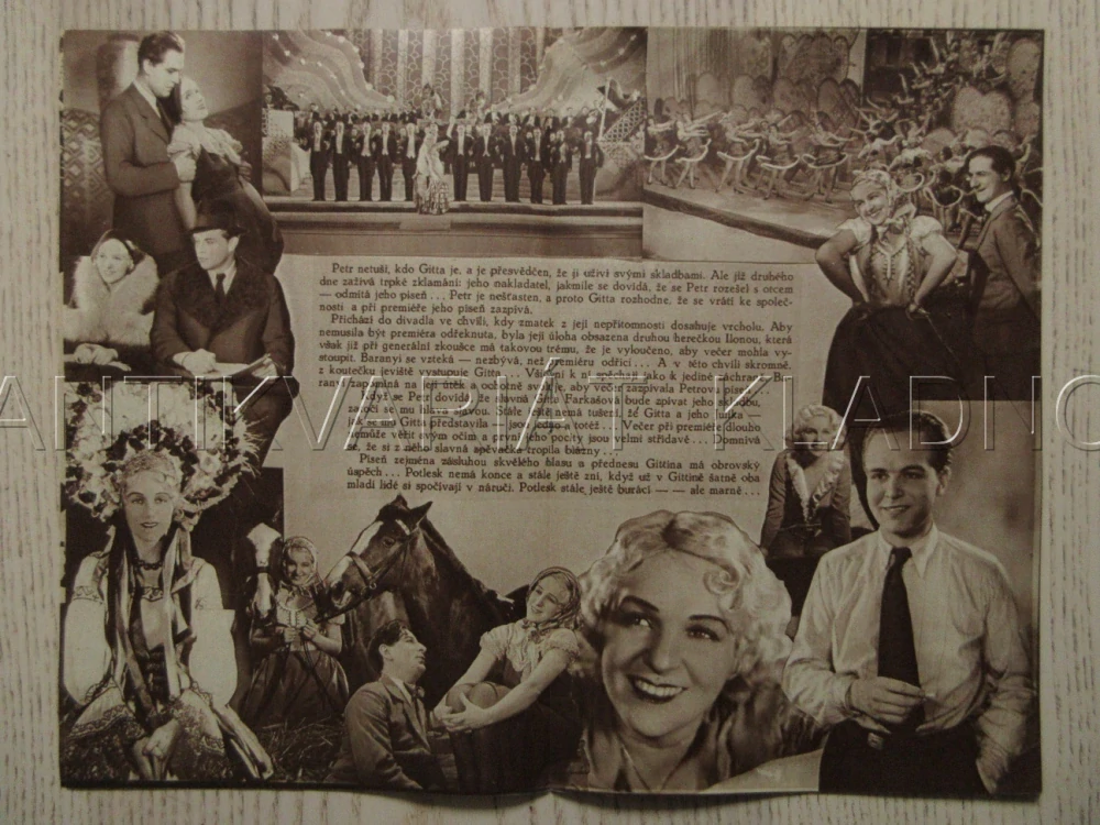 GITTA OBJEVILA SVÉ SRDCE, R: K. FROELICH, G. FRÖHLICH, G. ALPAROVÁ, O. SABO, BIO PROGRAM ZŠ Č. 102, 1932