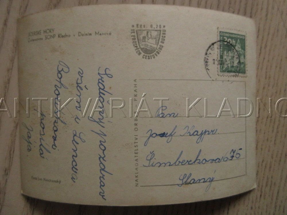 JIZERSKÉ HORY, ZOTAVOVNA SONP KLADNO V DOLNÍM MAXOVĚ, VETERÁN, OKRES JABLONEC NAD NISOU, POHLEDNICE 891