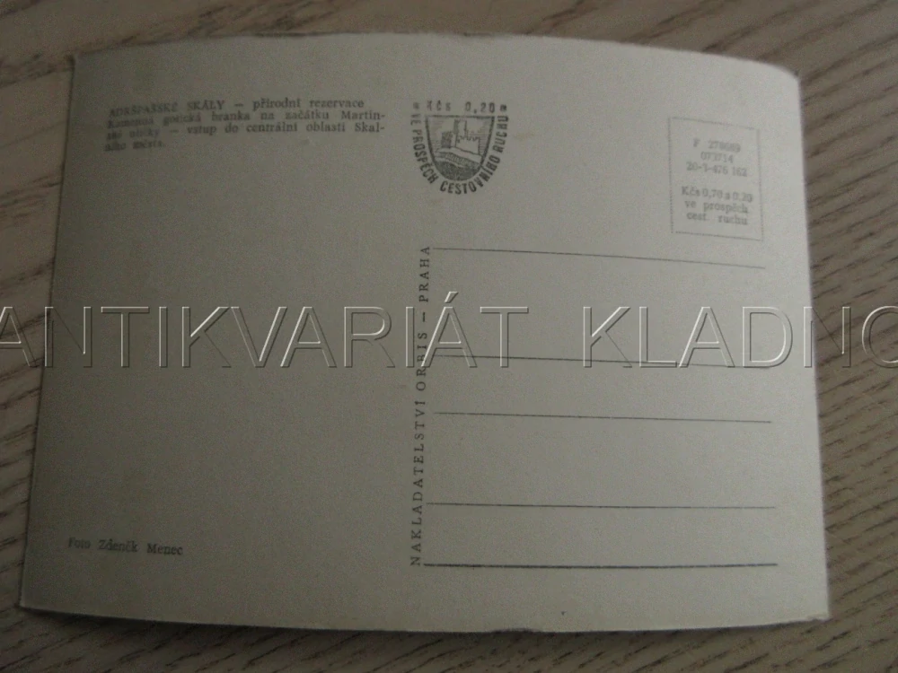 ADRŠPAŠSKÉ SKÁLY, PŘÍRODNÍ REZERVACE, KAMENNÁ GOTICKÁ BRANKA, OKRES NÁCHOD / TURNOV, POHLEDNICE 1006